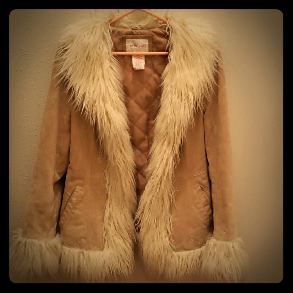 Embroidered Penny Lane Shearling Coat